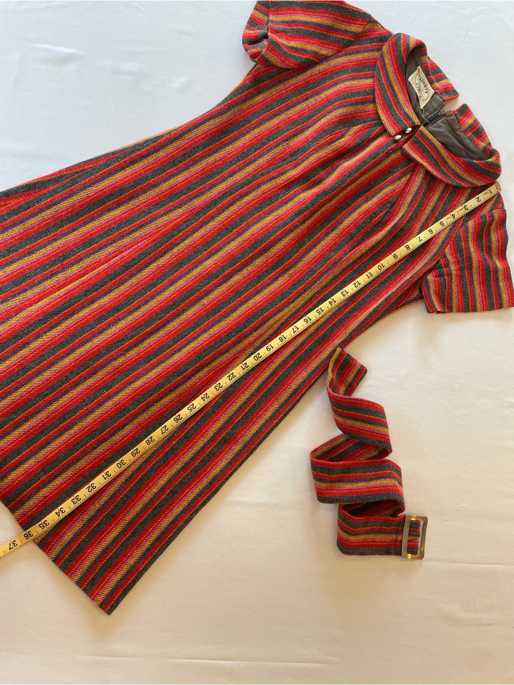 Women’s 1970s Striped Babydoll Dress - Picture 10 of 10